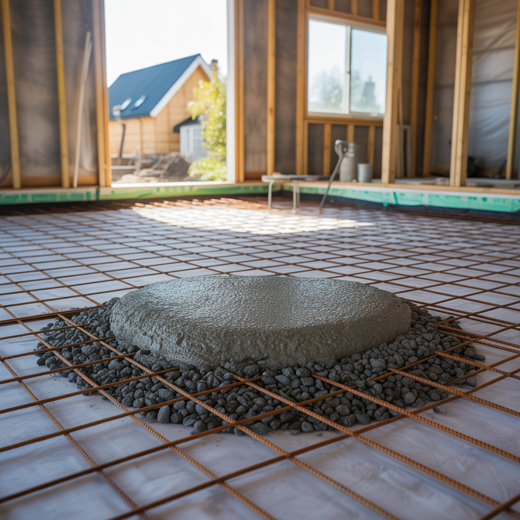 7.Sa forbereder du underlaget infor betonggjutning