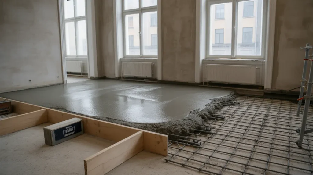p gjutning och f rst rkning av bj lklag i kontorslokal i s dermalm stockholm