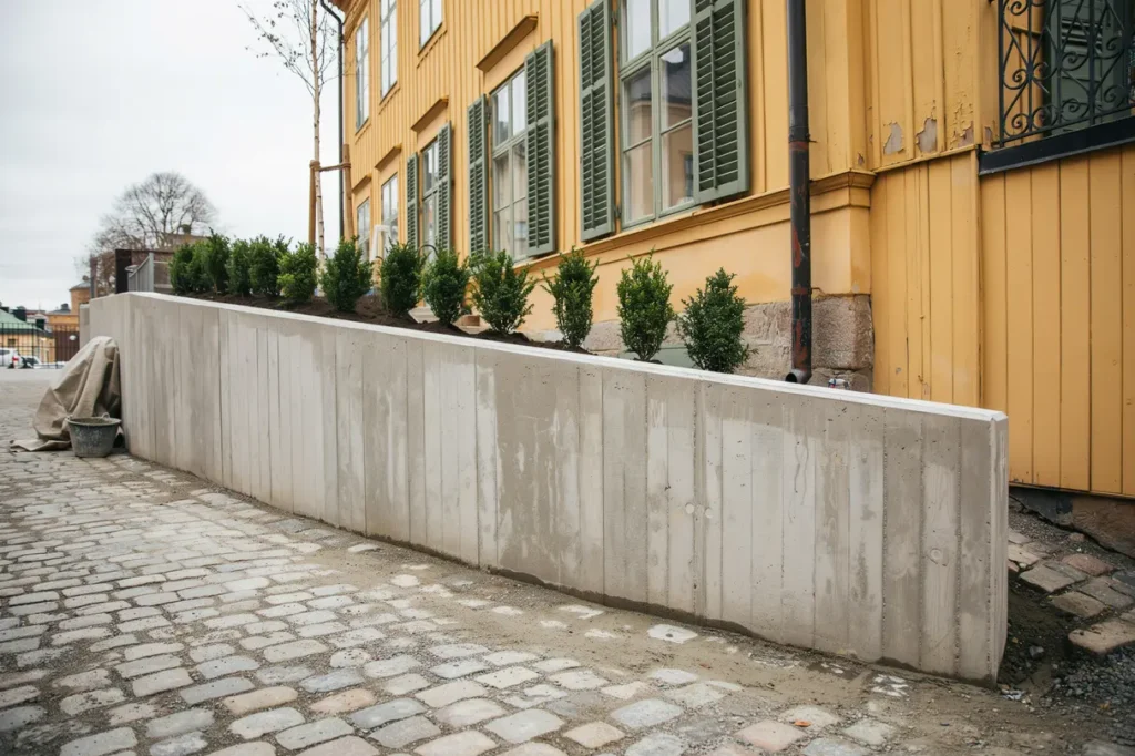 betonggjutning av st dmur vid innerg rd p s dermalm